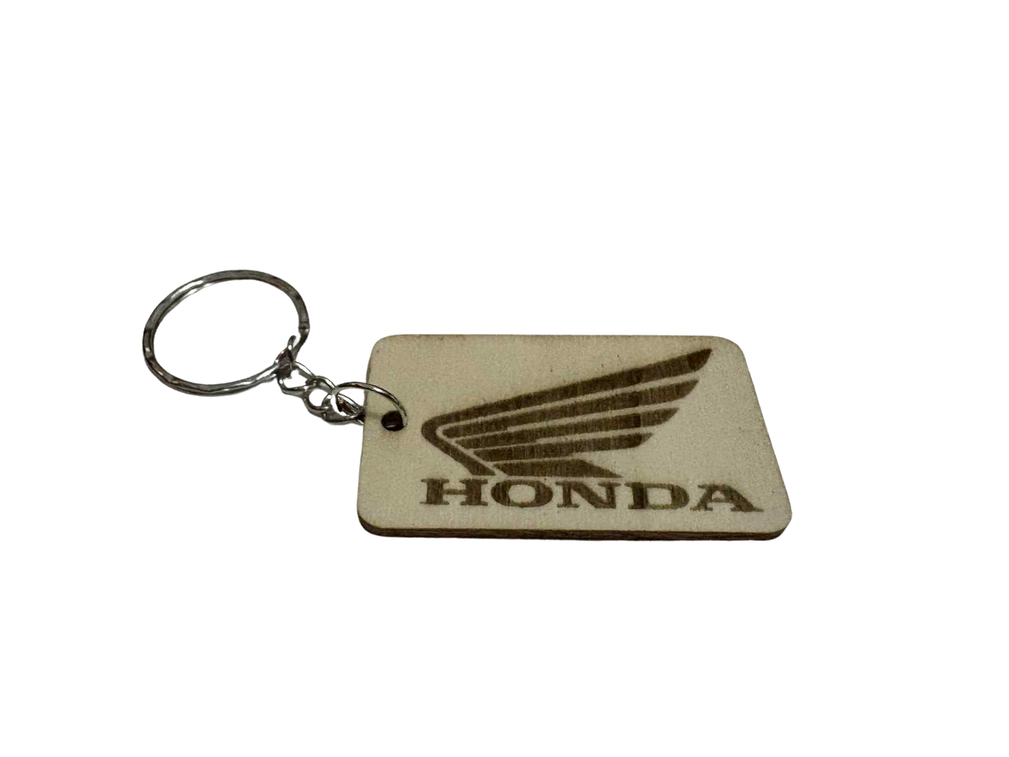 Gravírozott fa kulcstartó